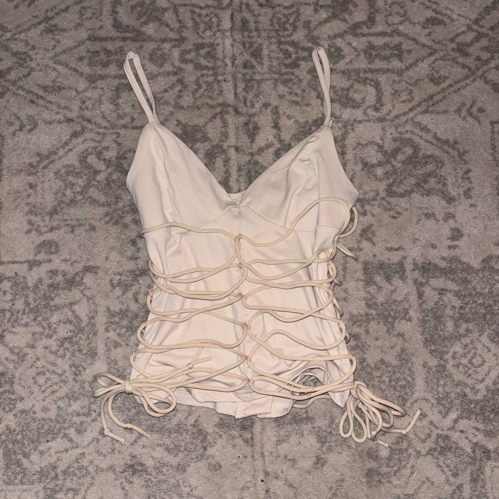 SHEIN Cream Casual Top